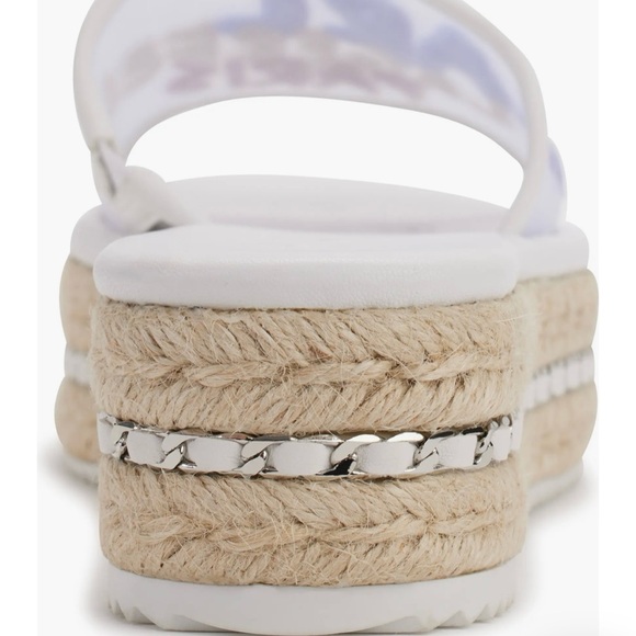 Karl Lagerfeld Kamara Embroidered Platform Slide Sandal - Picture 4 of 6